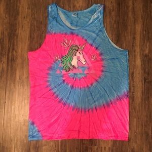 Unicorn Tie Dye Tank Top